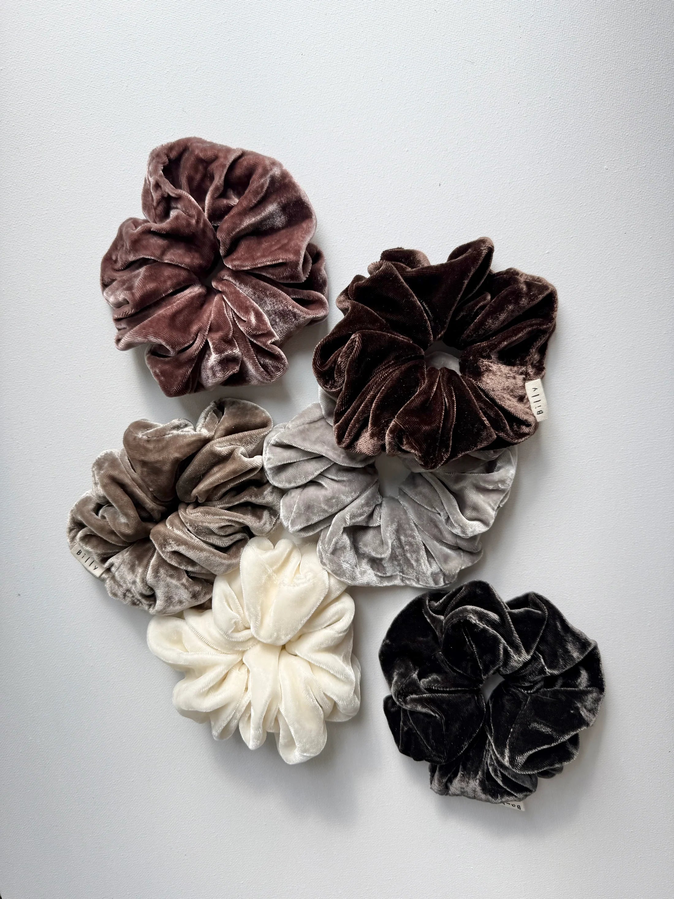 Billy Bamboo - Silk Velvet Scrunchie – Black -