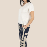 Des Petits Hauts - Brise V-Neck Linen Tee -