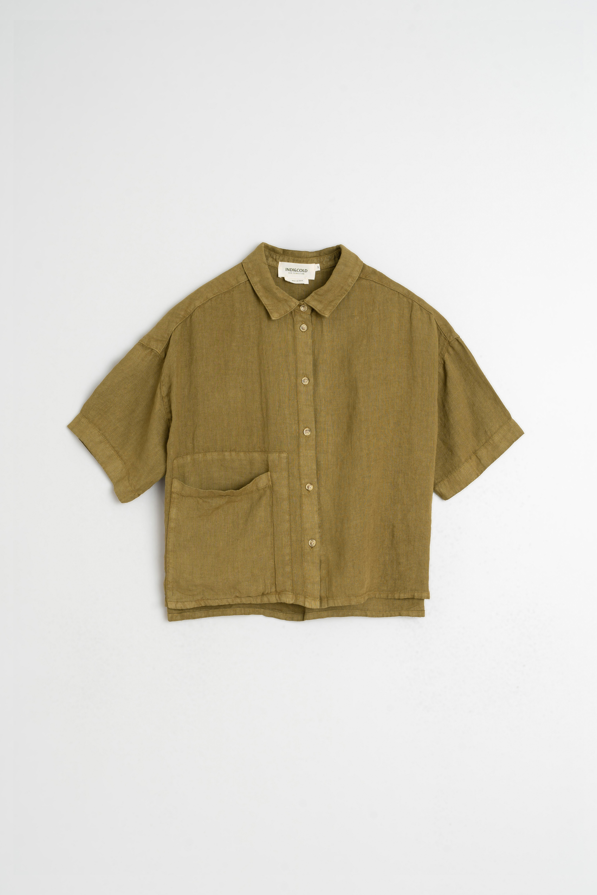 Indi & Cold - Crop Linen Shirt -