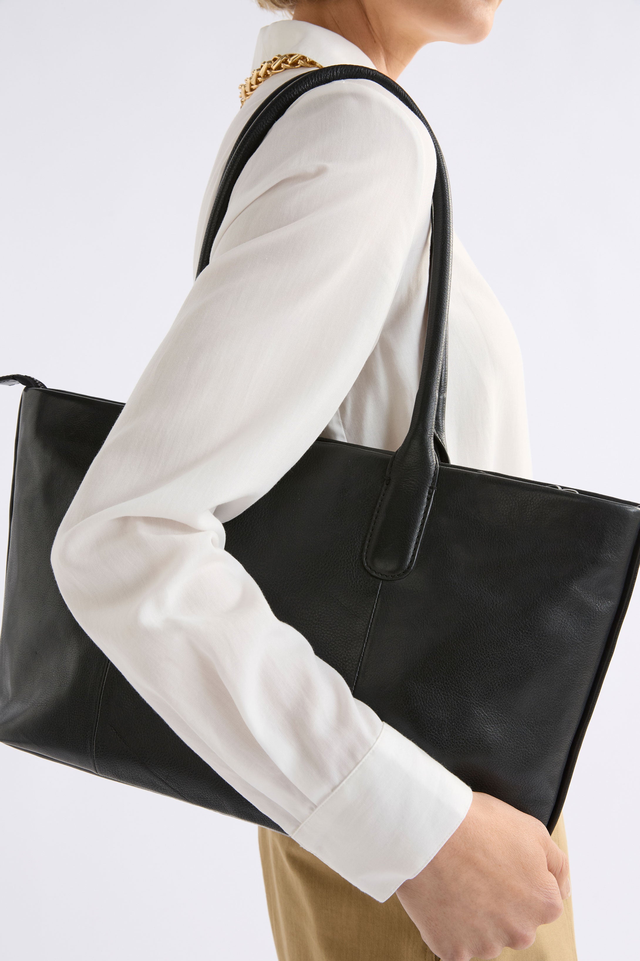 ELK Leather - Joha Tote Bag – Black -