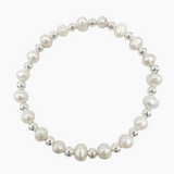 Saskia de Vries - Pearl Glow Bracelet - Silver 6.5"