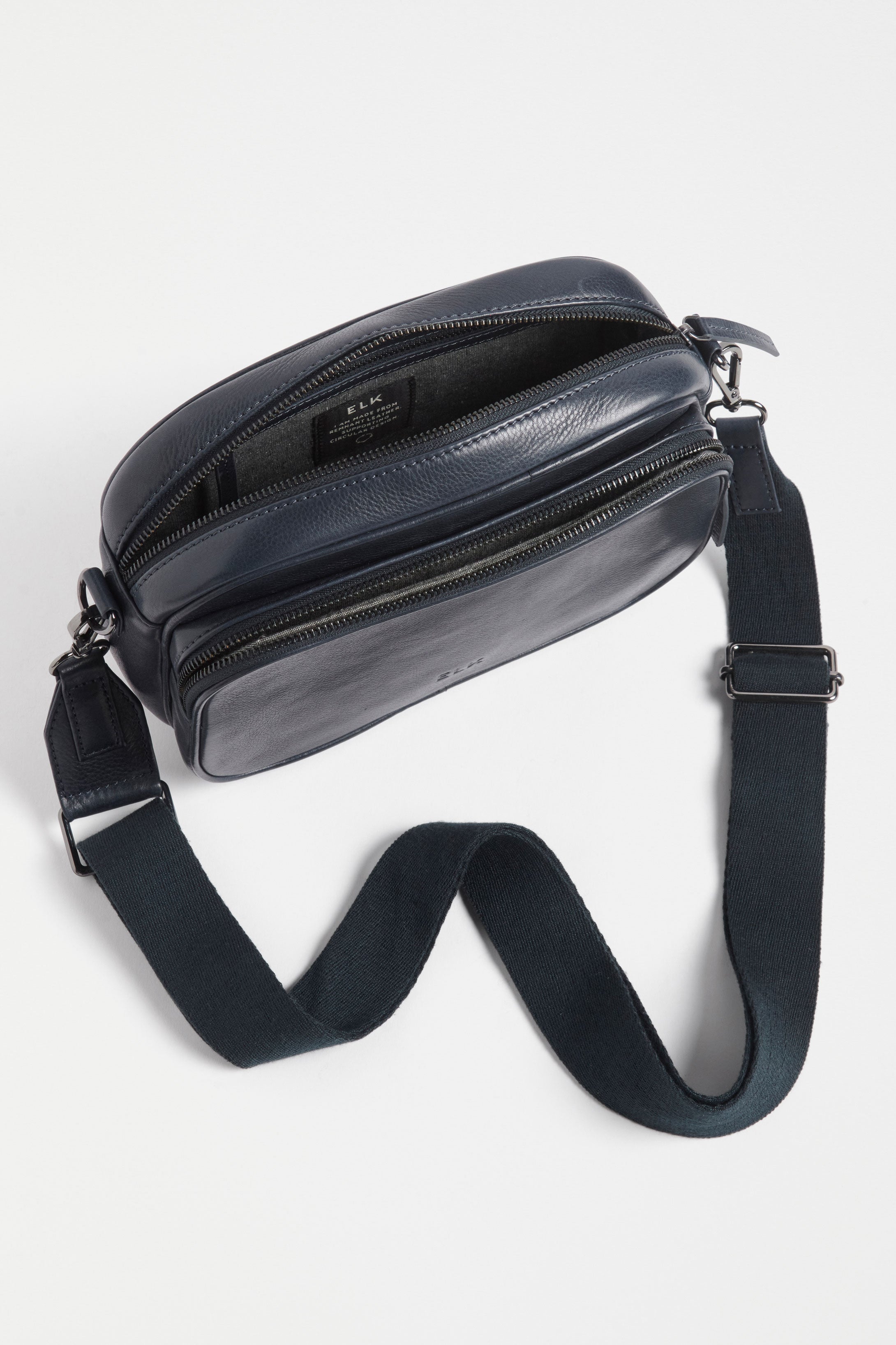 ELK Leather - Kassel Leather Crossbody Bag – Navy -