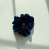 Billy Bamboo - Silk Velvet Scrunchie – Deep Sea -
