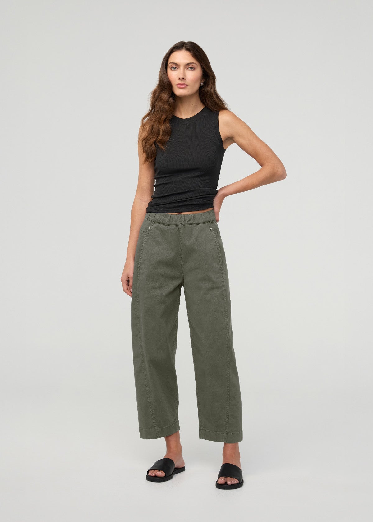 DU/ER - FlexTwill Barrel Pull on Pant – 29" - Thyme