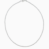 Saskia de Vries - Leave-On 3mm Necklace - Silver 16"