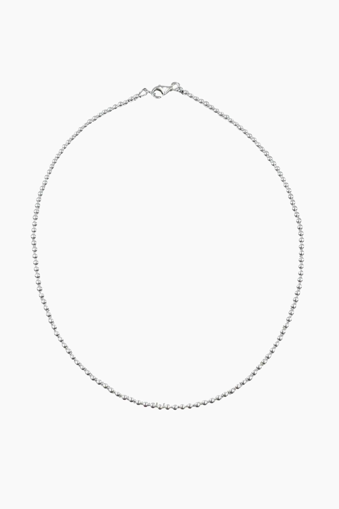 Saskia de Vries - Leave-On 3mm Necklace - Silver 16"