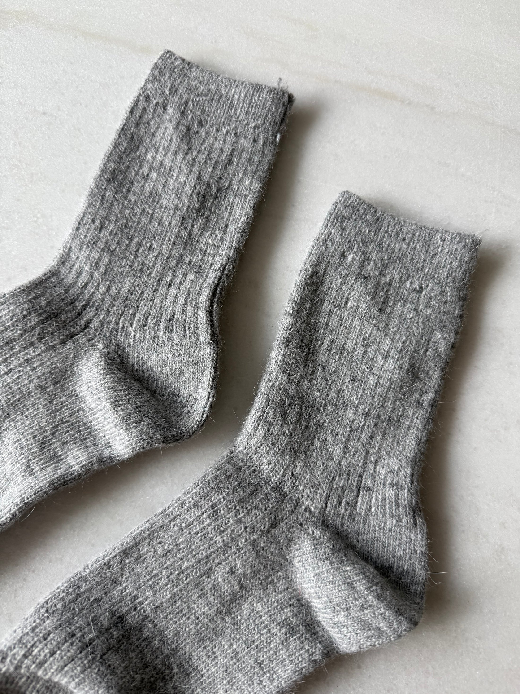 Billy Bamboo - Iceland Wool Sock – Grey Melange -
