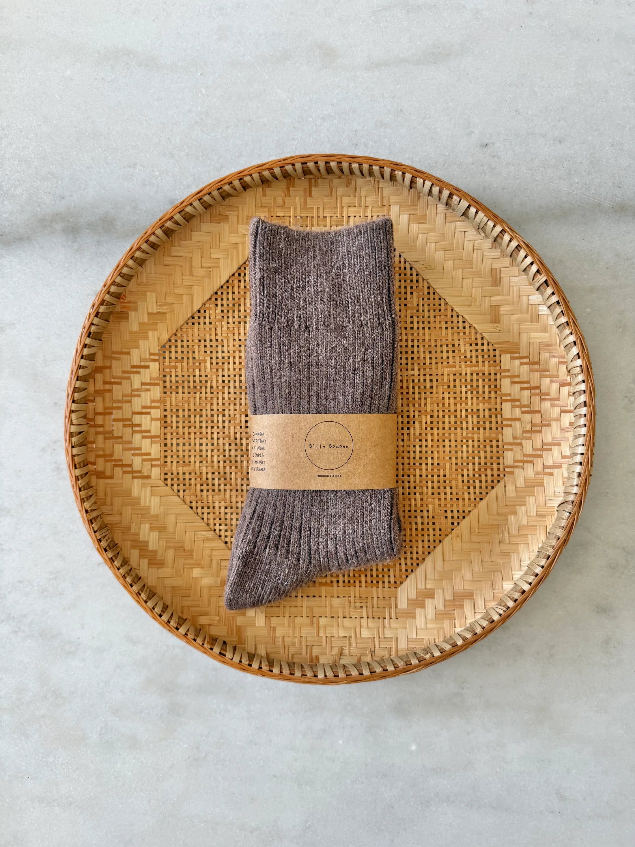 Billy Bamboo - Iceland Wool Sock – Mushroom -