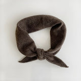 Fuzzy Wool Cravat Scarf – Brown