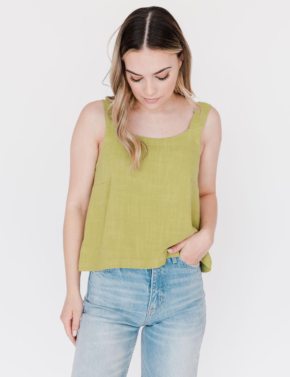Twigg & Feather - Daisy Tank - Lime L
