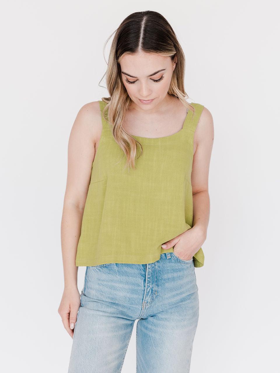 Twigg & Feather - Daisy Tank - Lime L