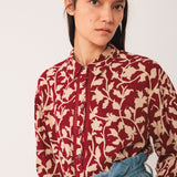 Indi & Cold - 3/4 Sleeve Printed Blouse -