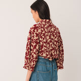 Indi & Cold - 3/4 Sleeve Printed Blouse -