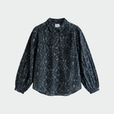 Indi & Cold - Vintage Print Shirt - Navy