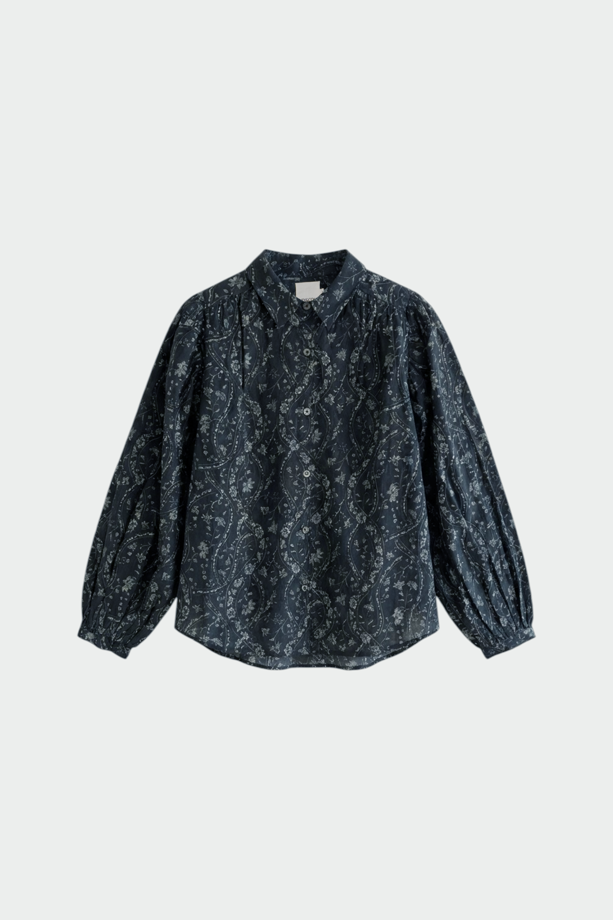 Indi & Cold - Vintage Print Shirt - Navy
