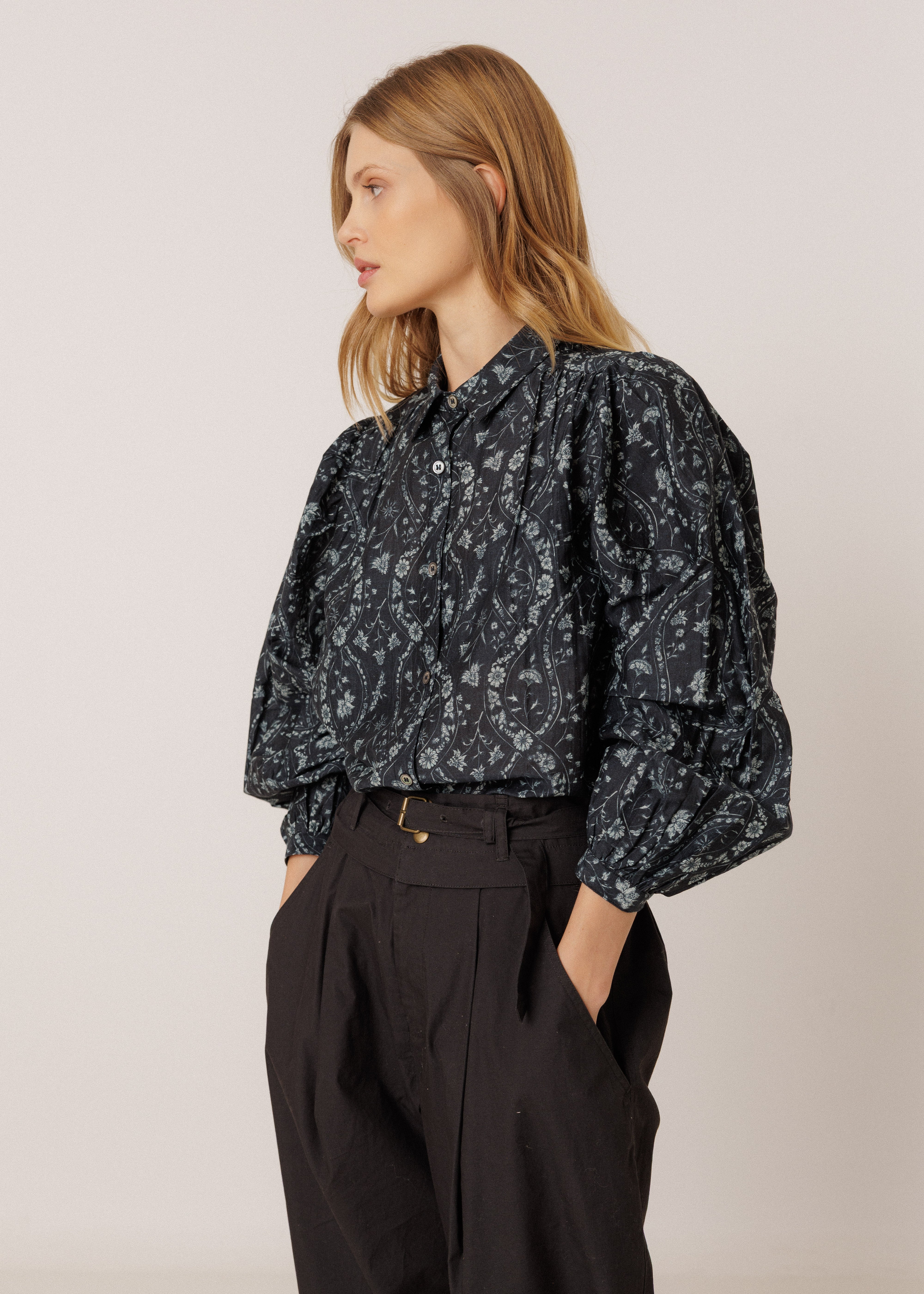 Indi & Cold - Indi&Cold Vintage Print Shirt -