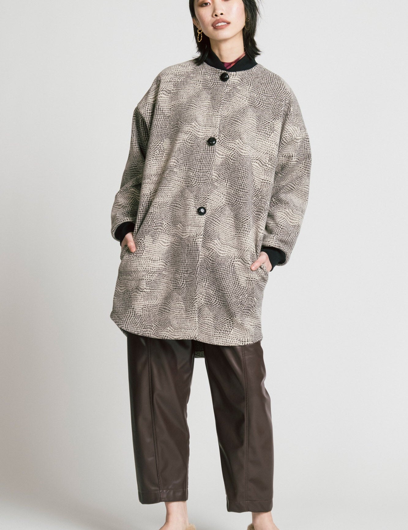 Allison Wonderland - Dizzy Coat - Houndstooth