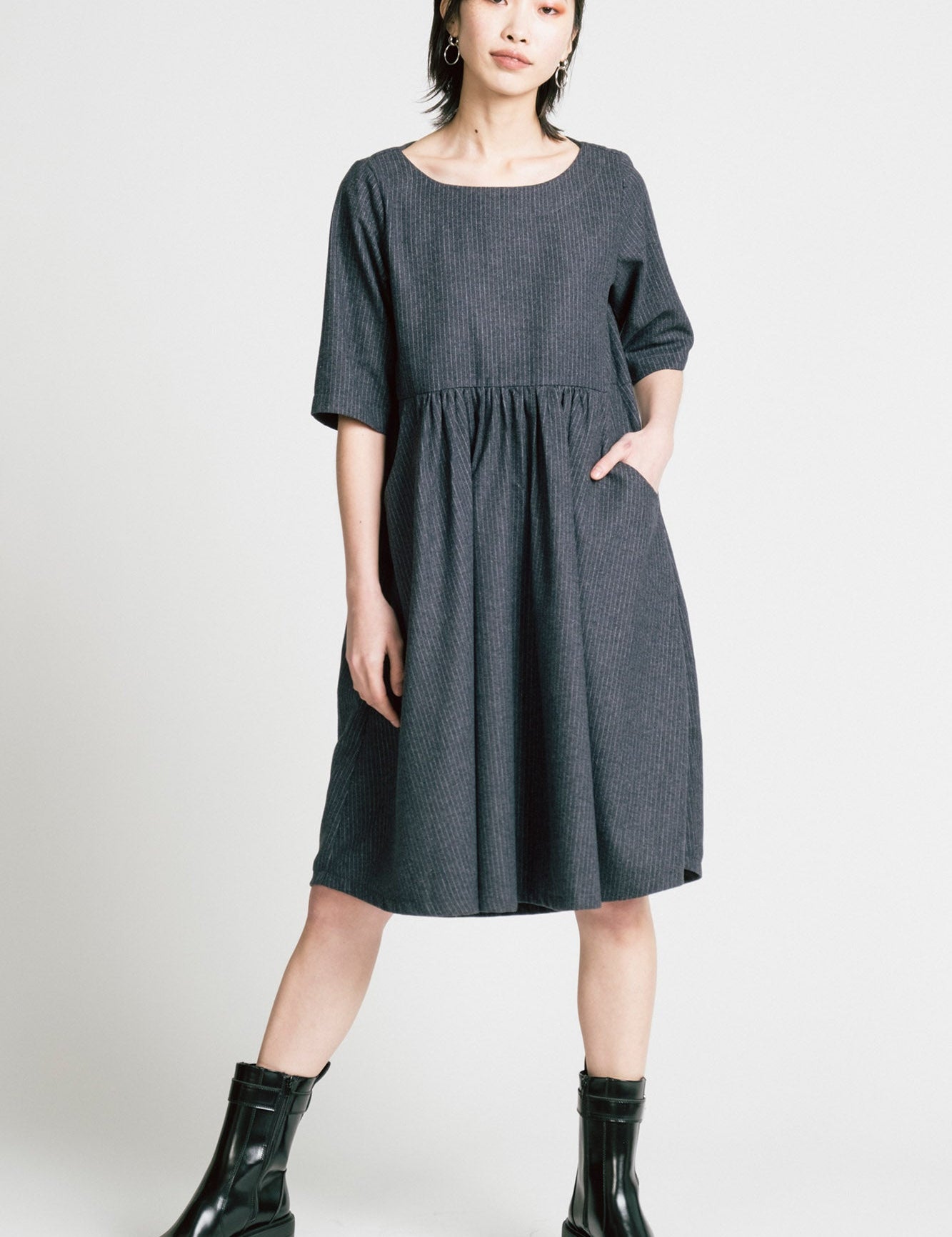Allison Wonderland - Period Dress - Pinstripe
