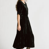 Thorn Bird Velvet Skirt