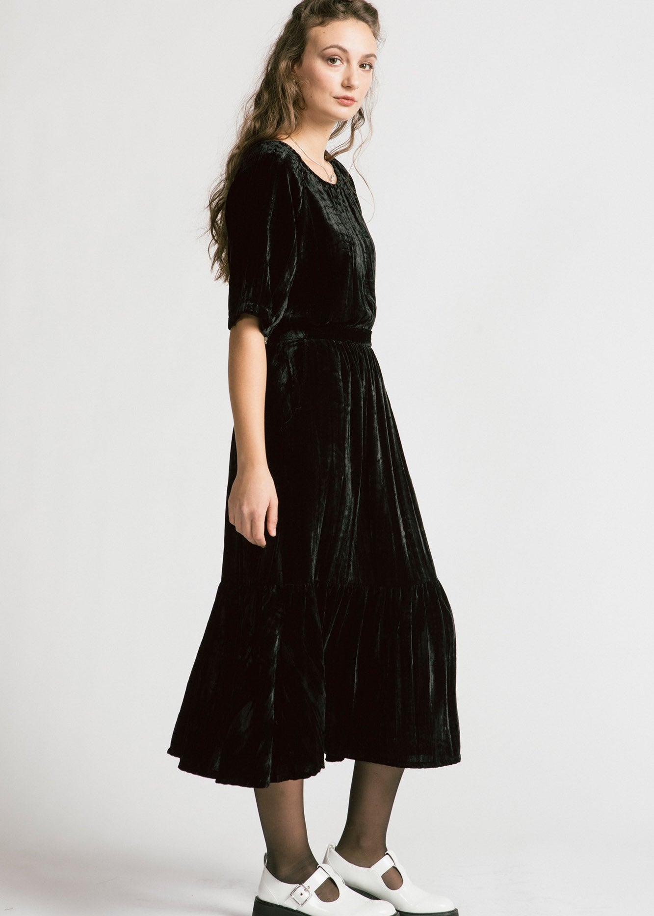 Allison Wonderland - Thorn Bird Velvet Skirt -