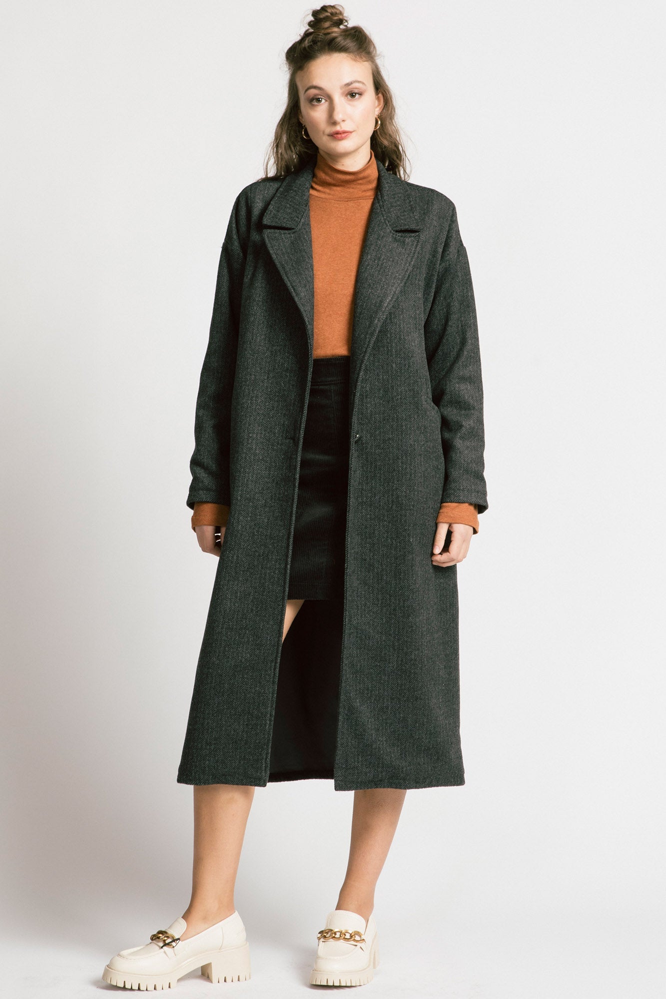 Allison Wonderland - Viscount Coat - Grey Twill