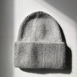 Royal Angora Beanie – Light Grey