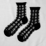 Unified - Sheer French Window Socks – Black -