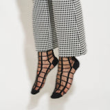 Unified - Sheer French Window Socks – Black -