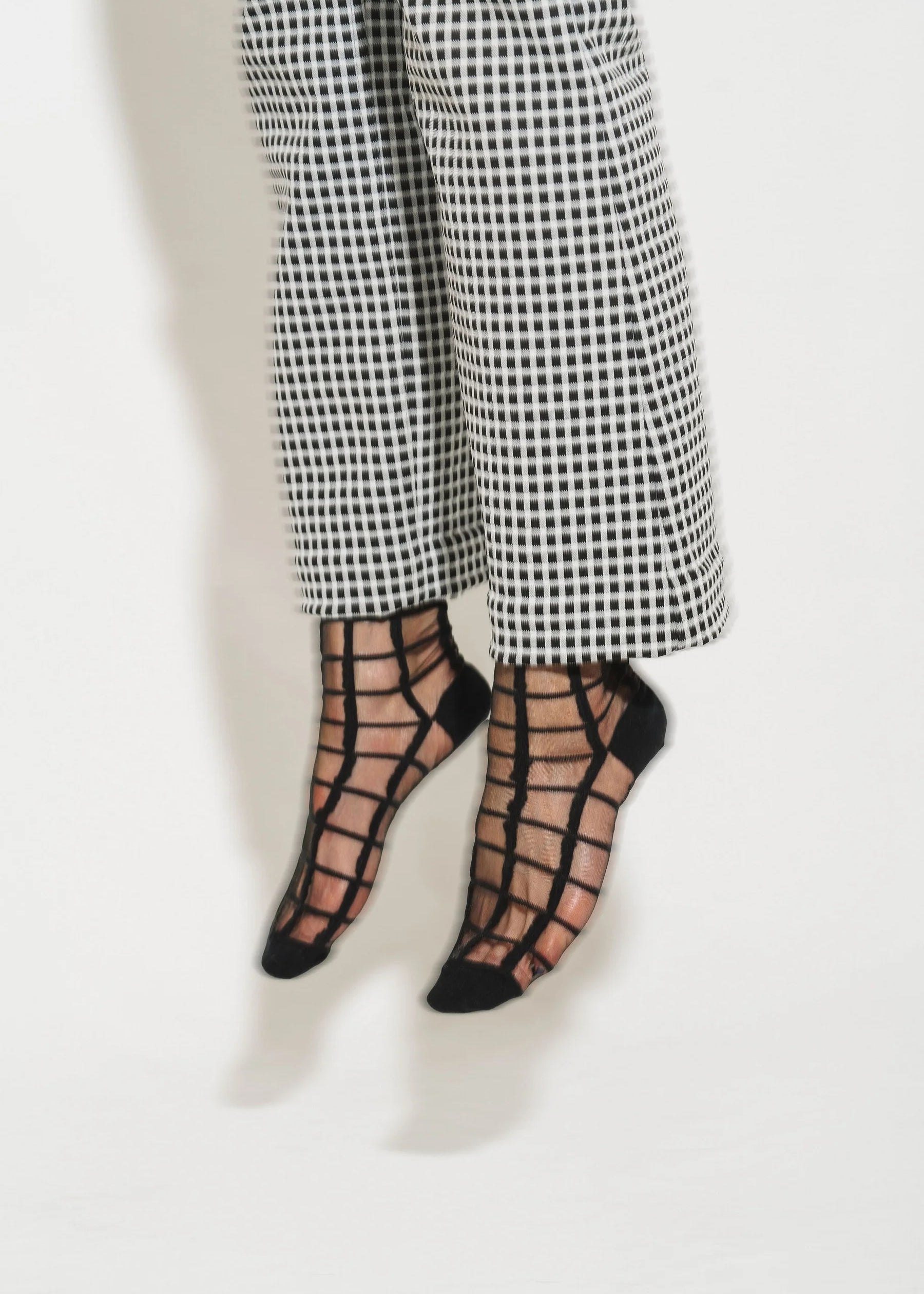 Unified - Sheer French Window Socks – Black -