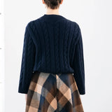 Chelsea Cropped Cable Knit