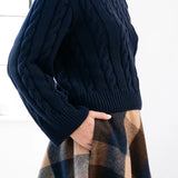Chelsea Cropped Cable Knit