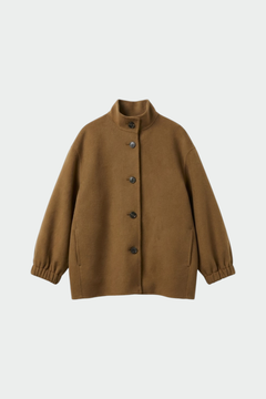 Indi & Cold - Wool Bomber Style Jacket - Camel