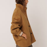 Wool Bomber Style Jacket