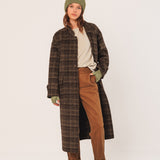 Indi & Cold - Wool Check Coat -