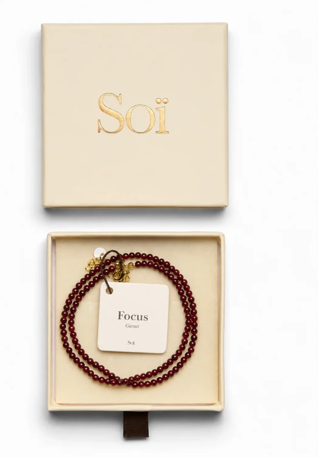 Soi - Luna Garnet Necklace -