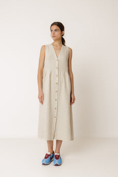 Indi & Cold - Linen Multiposition Dress - Piedra