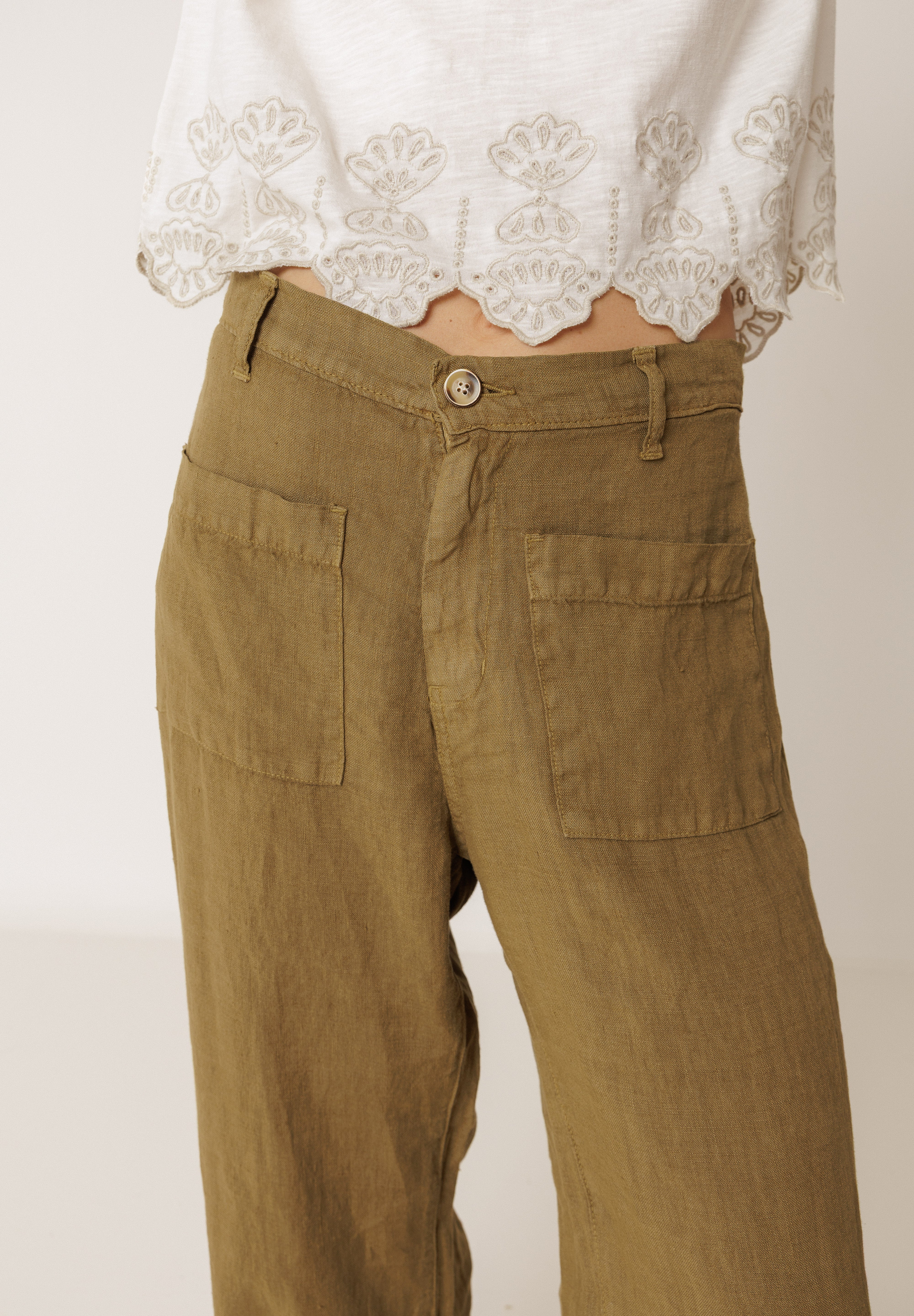 Indi & Cold - Flowy Linen Pant -