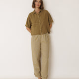 Indi & Cold - Crop Linen Shirt -