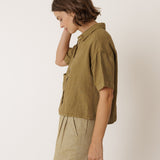 Indi & Cold - Crop Linen Shirt -