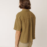 Indi & Cold - Crop Linen Shirt -
