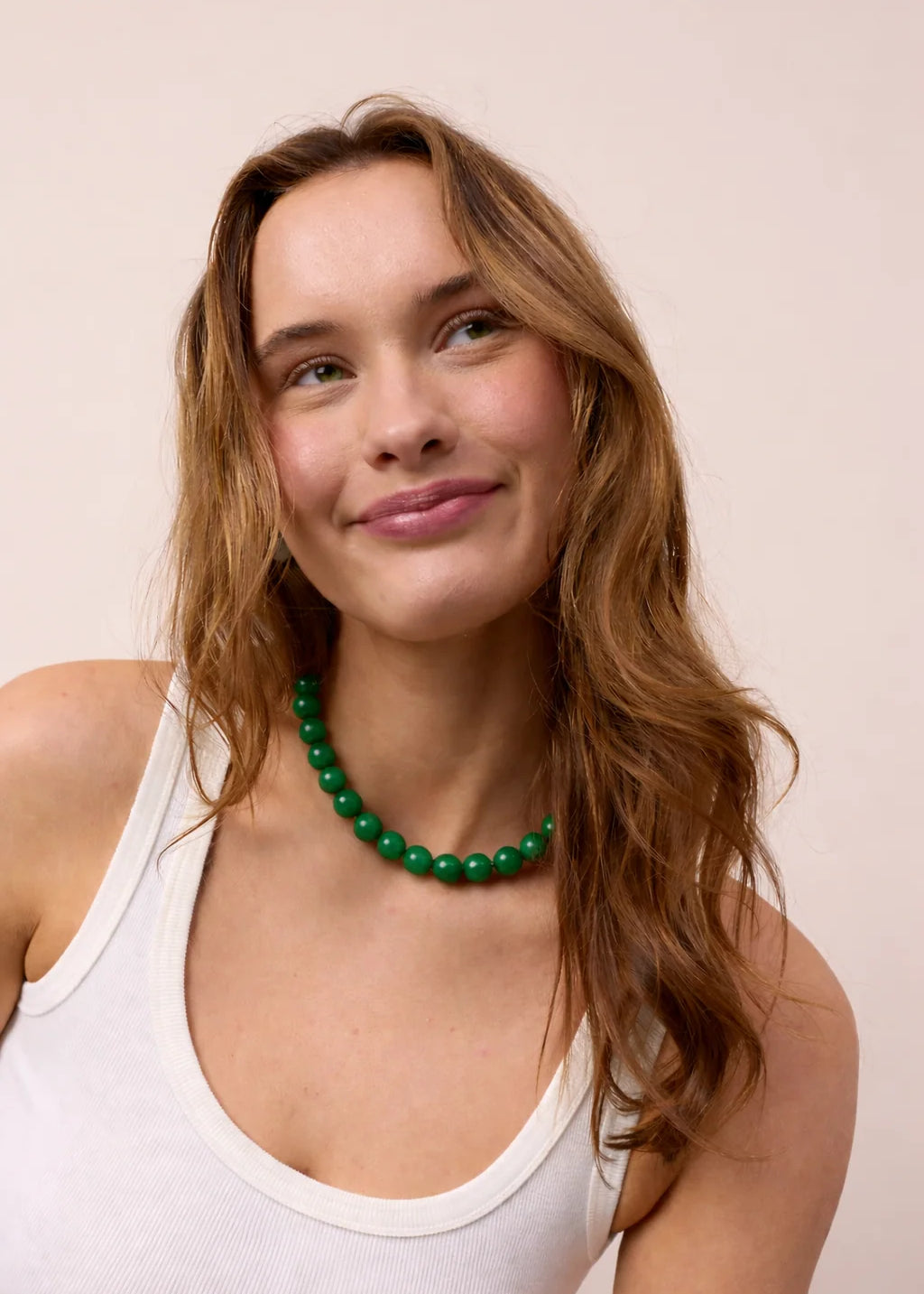Soi - Faro Green Jade Necklace -