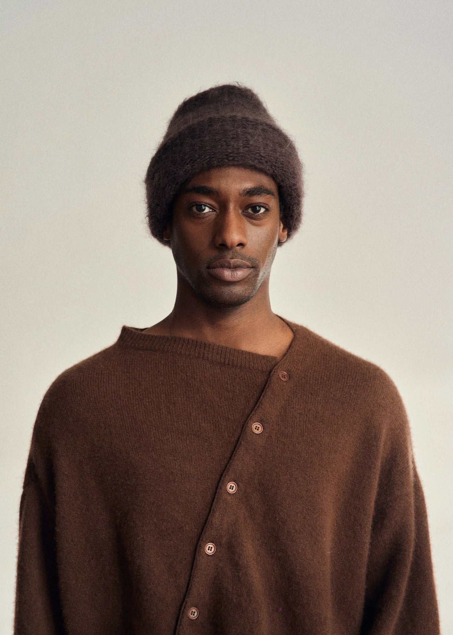 Heirloom - Cloud Mohair Beanie – Chocolate Brown -