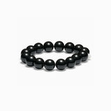 Soi - Chunky Black Onyx Stretch Bracelet -