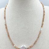 Saskia de Vries - Maris Strand Necklace – Gold/Moonstone -