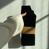 Billy Bamboo - Fuzzy Wool Cravat Scarf – Black -