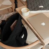 dans le sac - Quilted Everyday Tote Bag – Black -