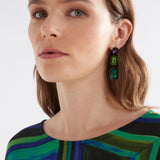 Jule Long Drop Earring – Teal