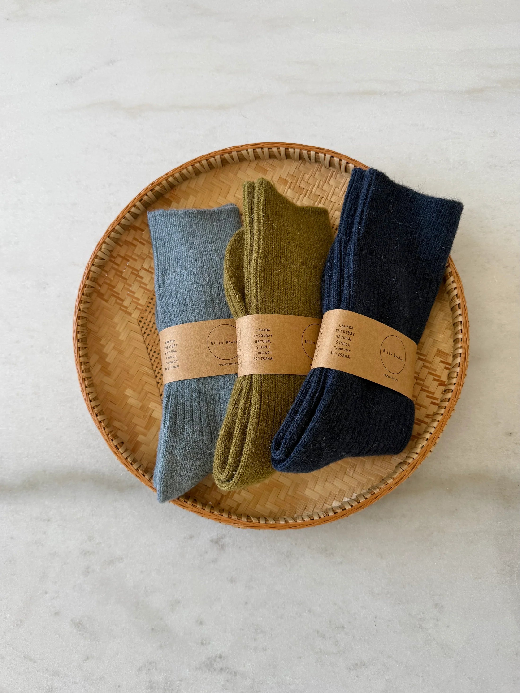 Billy Bamboo - Iceland Wool Socks – Deep Sea -