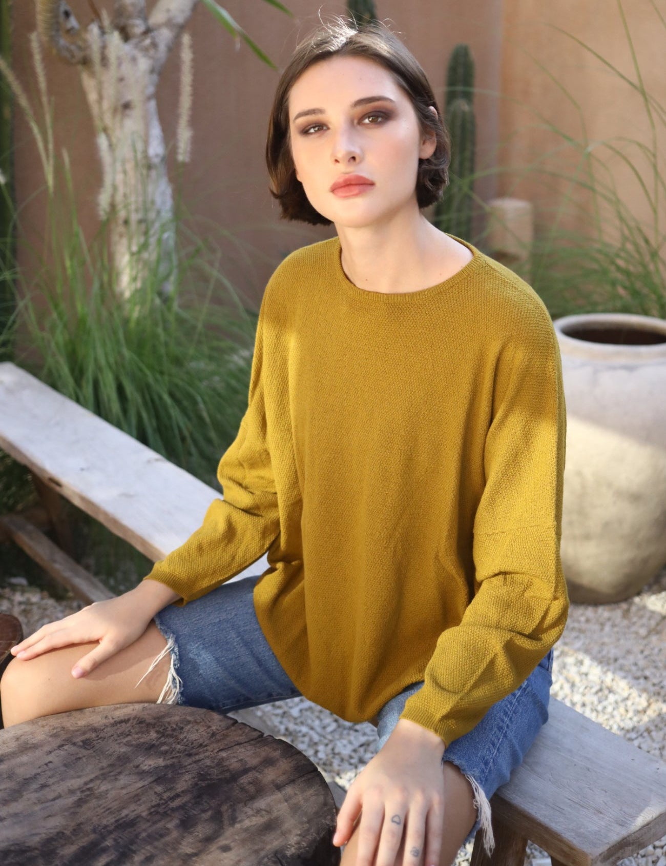 Easy Crew Sweater-Echo Verde-Sattva Boutique