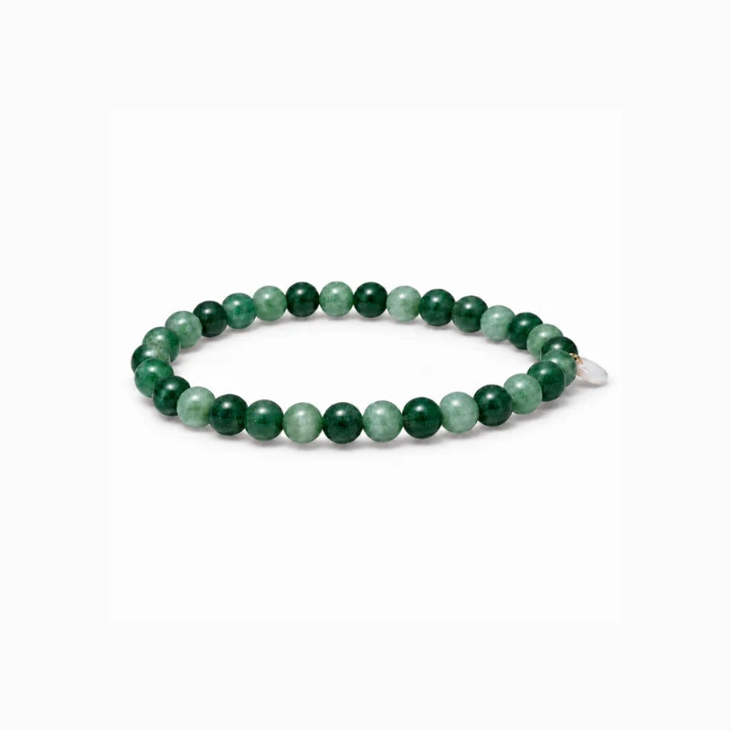 Soi - Essential Green Moss Agate Stretch Bracelet -